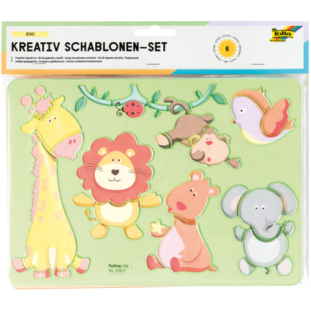Barnstenciler Zoo 6-pack