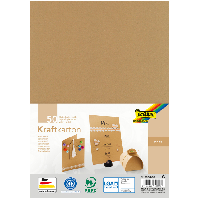 Färgat papper Natur 230g/m² 50 Ark