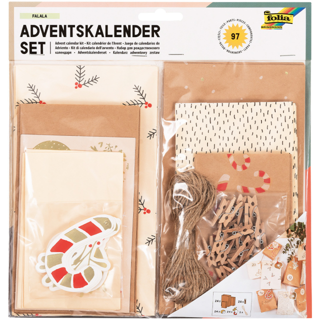 Papperspåsar till Adventskalender 24-pack