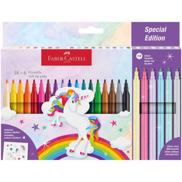 Tuschpennor Unicorn Special Edition 24-pack (3 år+)