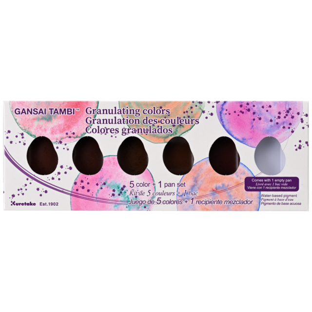 Gansai Tambi Akvarell 5-set Granulating Colors