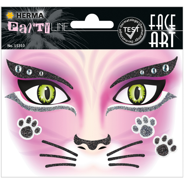Face Art Ansiktsstickers Katt