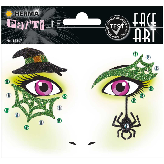 Face Art Ansiktsstickers Häxa