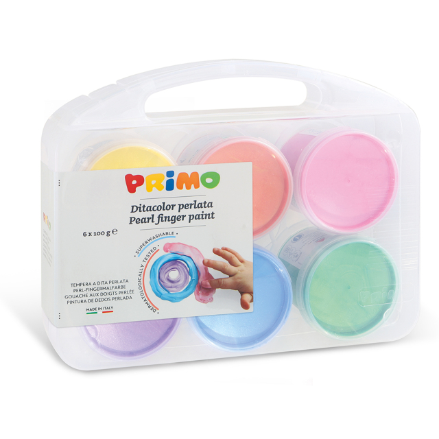 Fingerfärg Pearlescent-set 6x100g