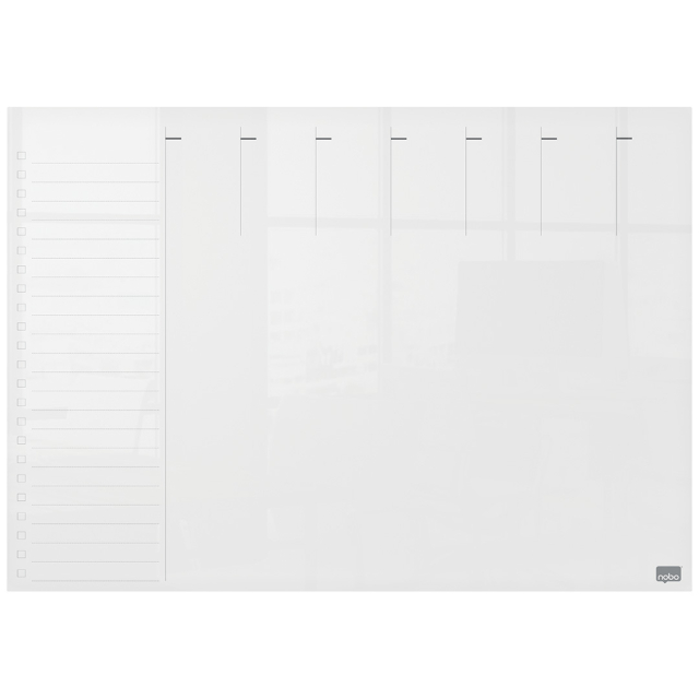 Transparent whiteboard Mini Veckoplan A3