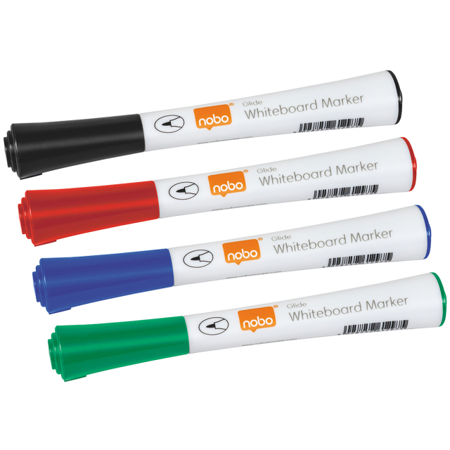 Whiteboardpenna Glide Fine 4-set
