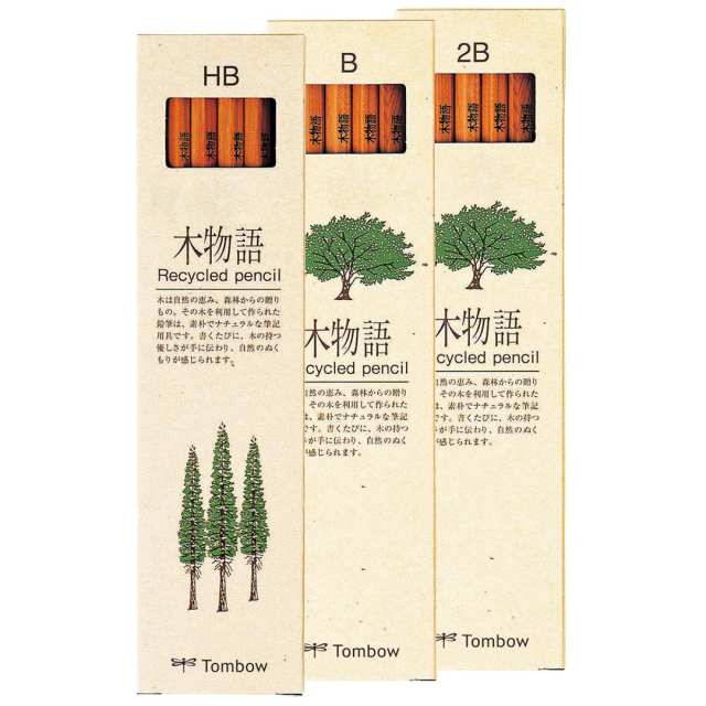 Ki-Monogatari Eco Blyertspennor 12-set