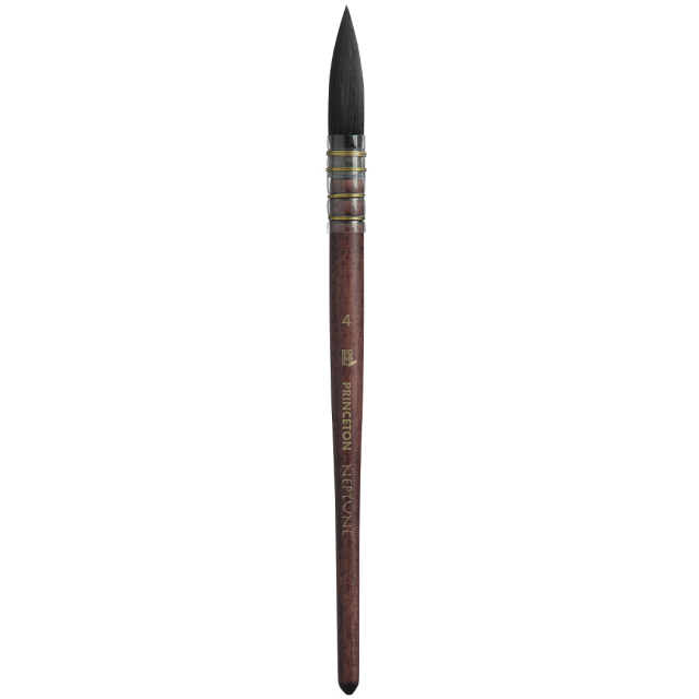 Neptune Syntetpensel kort skaft Quill St 4