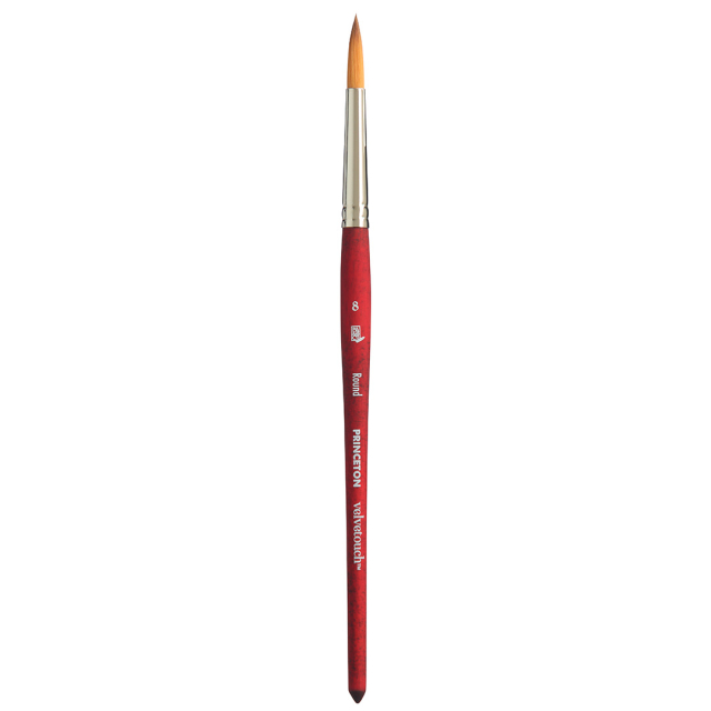 Velvetouch Syntetpensel kort skaft Rund St 8
