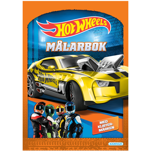 Hot Wheels Målarbok med klistermärken