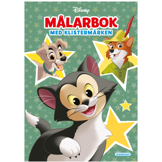 Disneyklassiker Målarbok med klistermärken