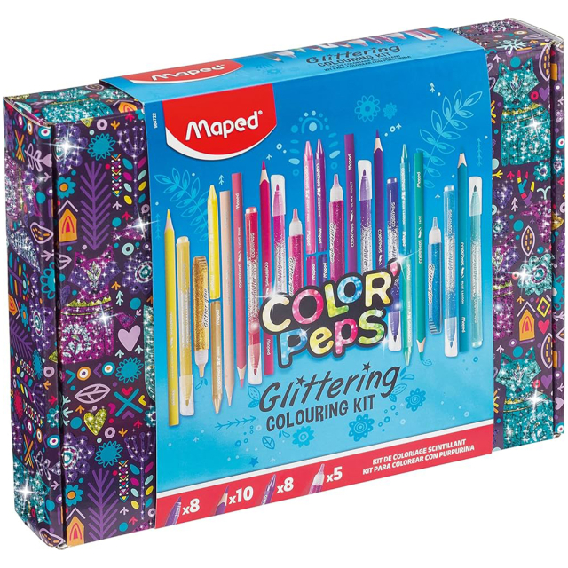 Color'Peps Glittrigt färgläggningsset 31 delar