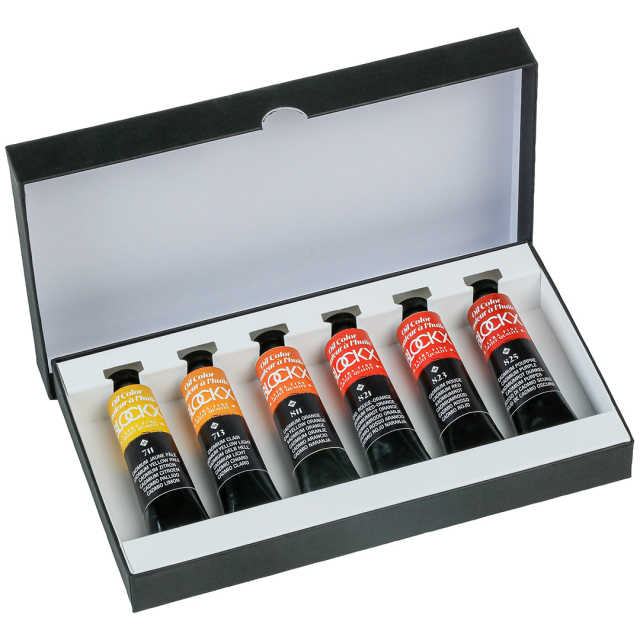 Oljefärg 6x20 ml Cadmiums