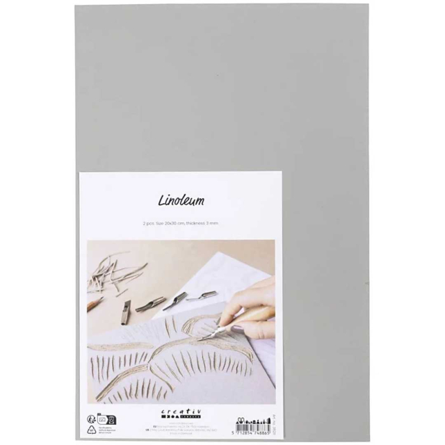 Linoleumplatta 20x30 cm 2-pack