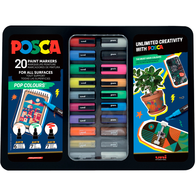 Posca Pop Colours 20-set