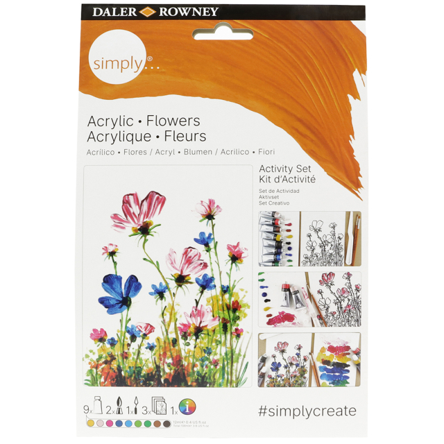 Simply Måla blommor med akrylfärg steg-för-steg