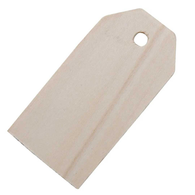 Presentetiketter Manillamärken i trä 3x6 cm 10-pack