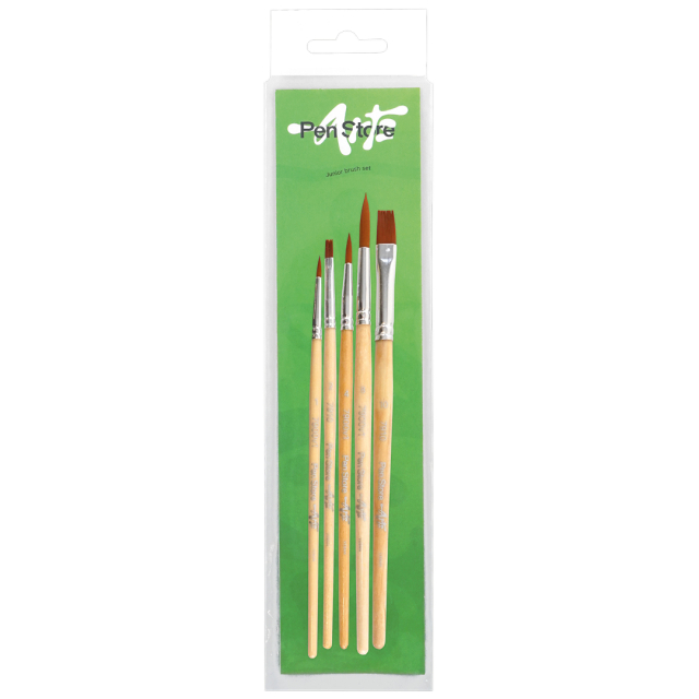Syntetiska penslar Junior 5-set