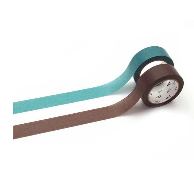 Washi-tejp Light blue × gray purple 2-pack