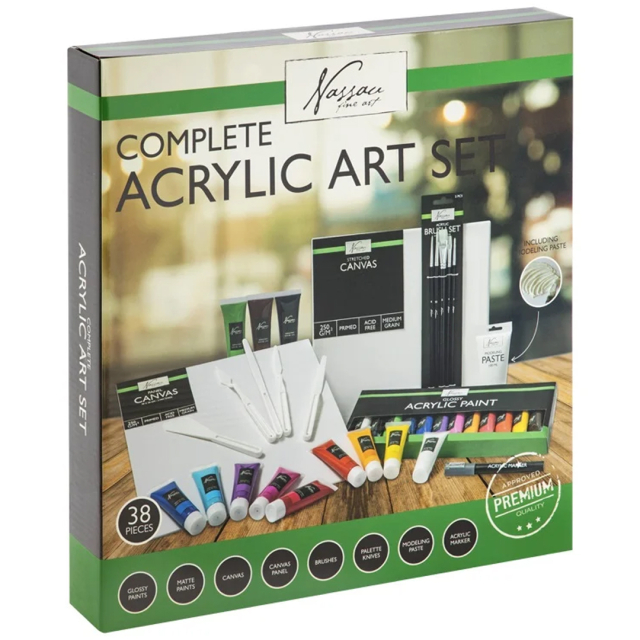 Komplett akrylset 38 delar