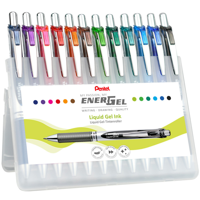 Energel BL77 Rollerballpenna 0.7 12-set