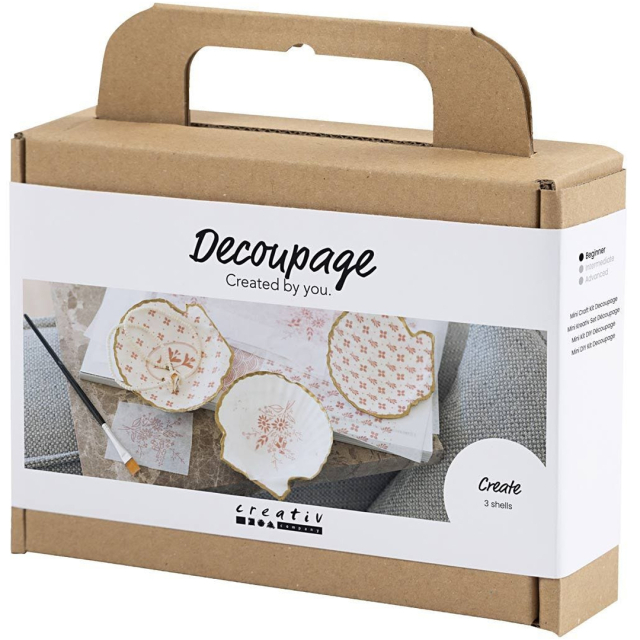 DIY Découpage-kit Snäckskal