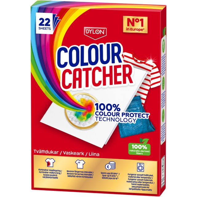 Tvättduk Colour Catcher 22 ark