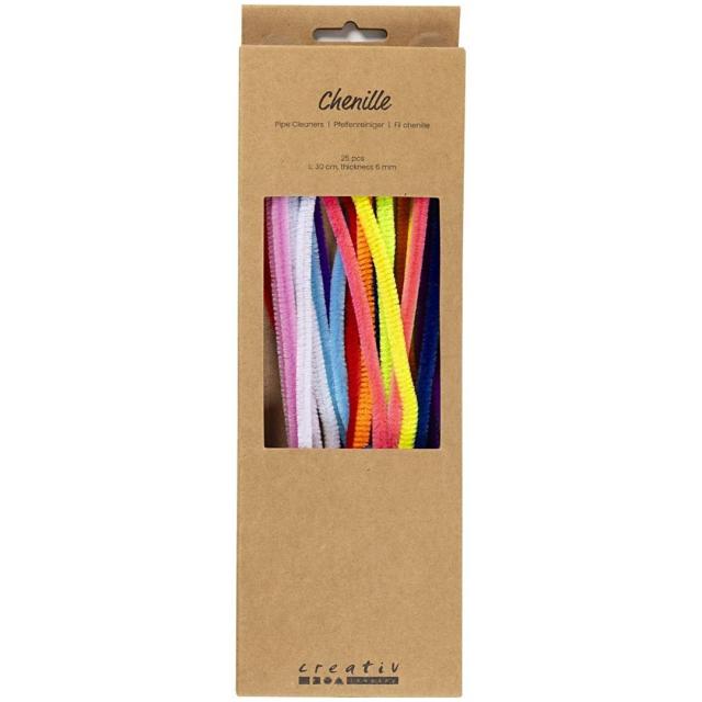 Piprensare 30 cm 25-pack Färgmix