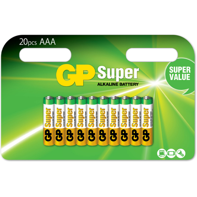 Batteri Super Alkaline AAA 20-pack