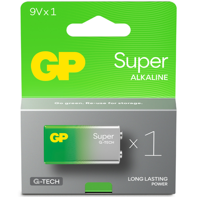 Batteri Super Alkaline 9 Volt 1-pack