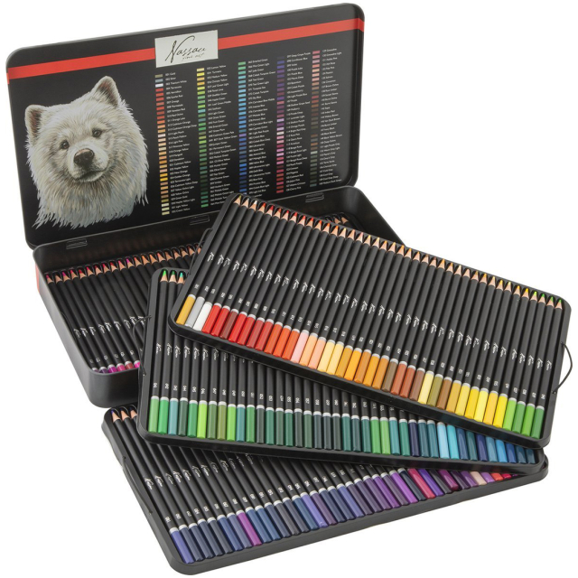 Färgpennor Artist 160-set plåtlåda