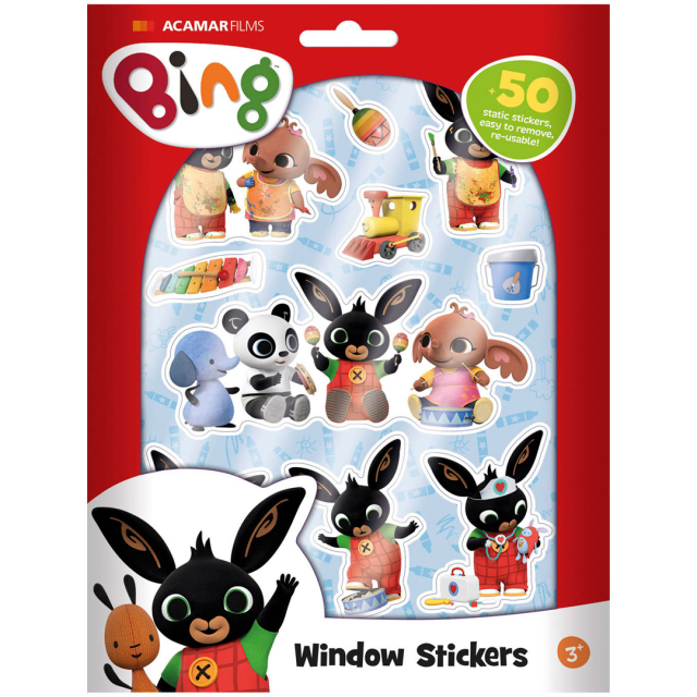 Bing fönsterstickers (3 år+)