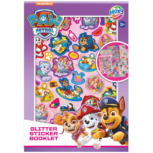 Paw Patrol Glitter-stickers 8 ark (3 år+)
