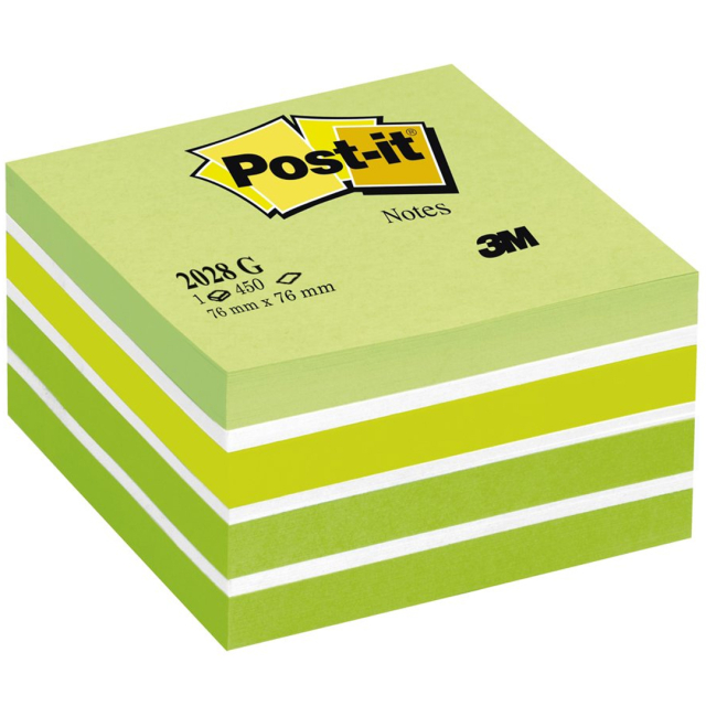 Post-it Notiskub 76x76 Pastellgrön