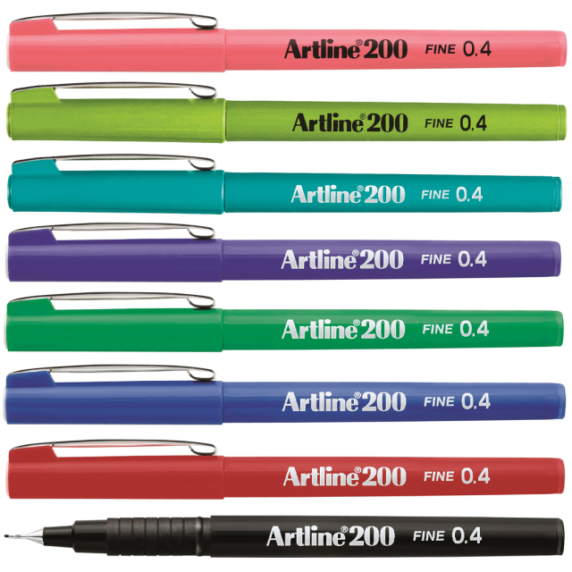 Fineliner 200 0.4 mm 8-pack