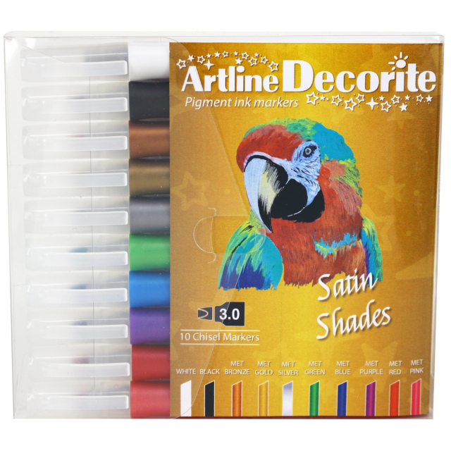 Decorite Calligraphy 10-pack Satin