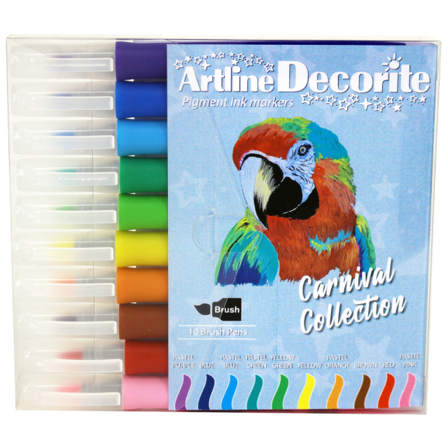 Decorite Brush Marker 10-pack Carnival