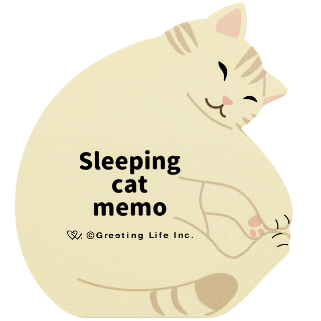 Notisblock Sleeping Cat