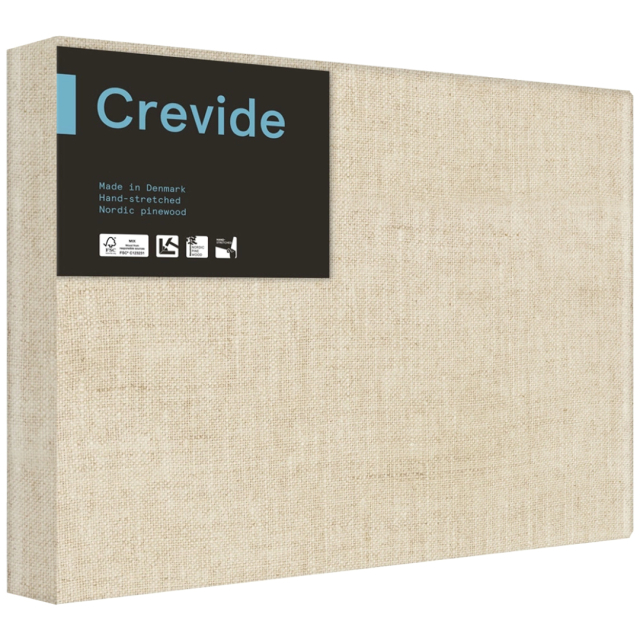 Djup Målarduk 3D Linne Natur 41x33