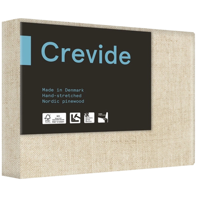 Djup Målarduk 3D Linne Natur 24x19