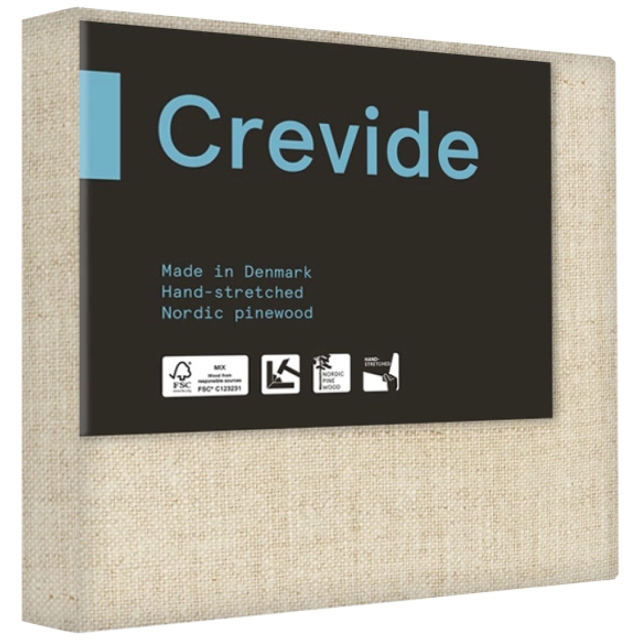 Djup Målarduk 3D Linne Natur 20x20