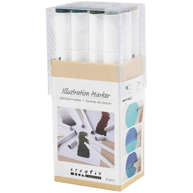 Markers 12-set Nature Colours