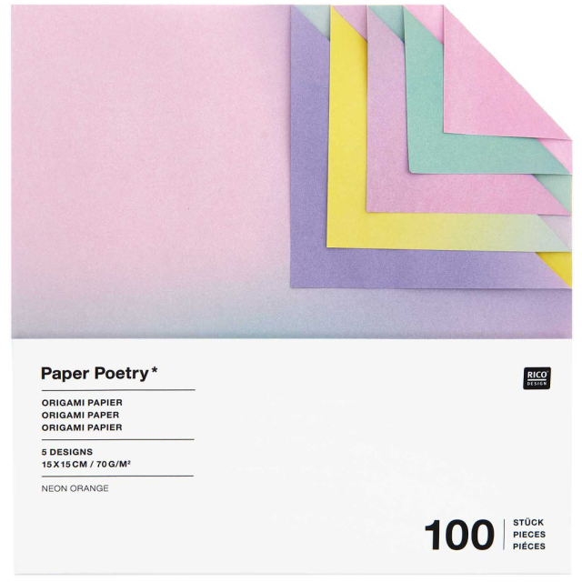 Origamipapper Blurry Gradient 15x15 cm 100 ark