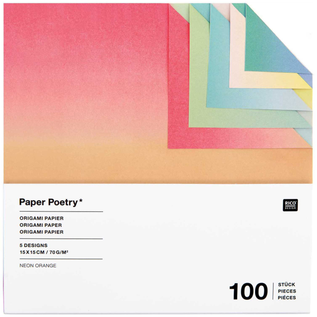 Origamipapper Linear Gradient 15x15 cm 100 ark