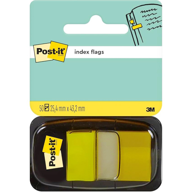 Post-It Indexflikar 25,4x43,2 mm Gul