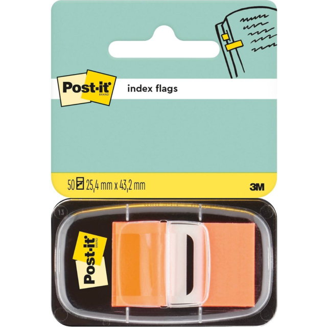 Post-It Indexflikar 25,4x43,2 mm Orange