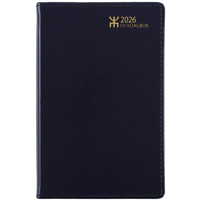 Kalender Fickdagbok Blå Konstläder