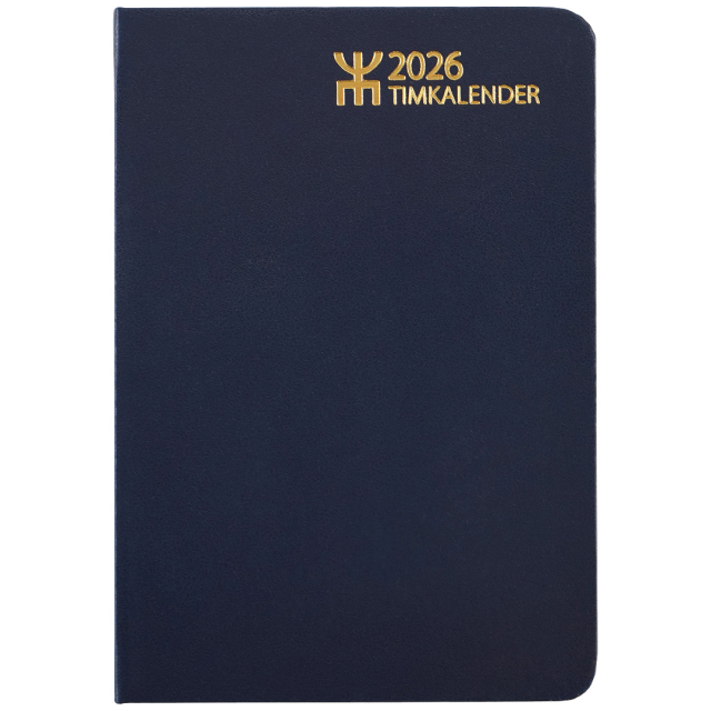 Timkalender Blå Konstläder