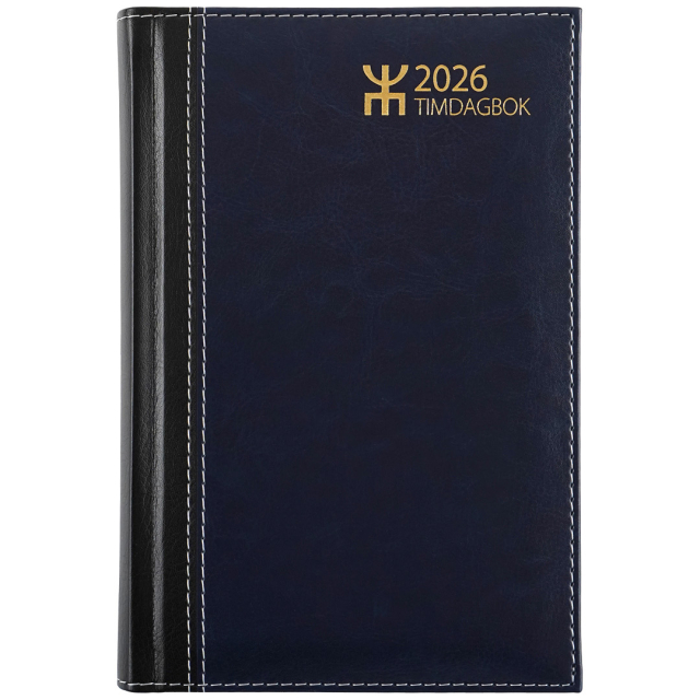 Kalender Timdagbok Blå/Svart
