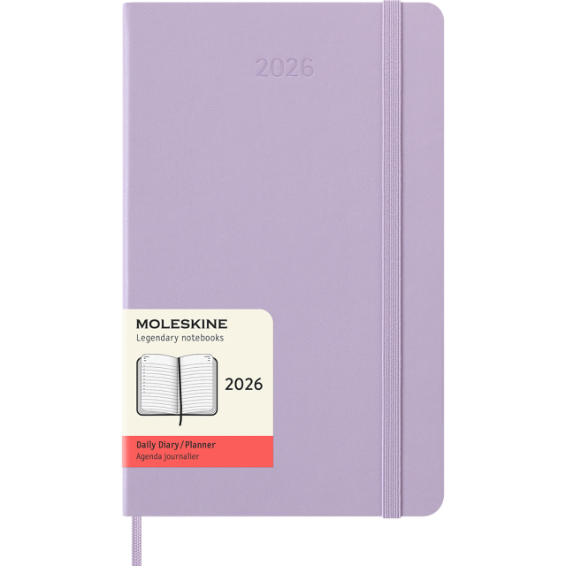 Kalender 12M Daily 2026 Hardcover Large Pastel Lilac